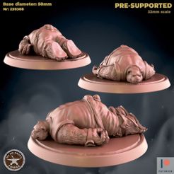 230308-Sleepy_PANDA1.jpg Файл 3D Спящая панда・Шаблон для загрузки и 3D-печати
