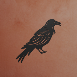 Crow-2.png Crow Wall Art