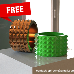 free-bracelet5.png Descargar archivo STL gratis Pulsera mujer・Modelo para la impresora 3D