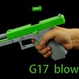 G17blowback.jpg STL file Glock 17 blowback version・3D print object to download