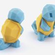 pokemon_dual_squirtle.jpg Low-Poly Squirtle - Versión extrusión multiple et double