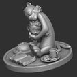 12.jpg Calvin y Hobbes para la impresión 3d stl abrazo modelo