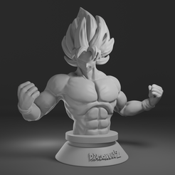 render1.png STL file Goku SSJ・3D printing design to download, JosueCanales