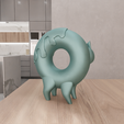 untitled3.png 3D Cute Donut Cat Decor with 3D Stl File & Decor Printing 3D, Cat Decor, Cat Print, 3D Printed Decor, Donut Art, 3D Printing, Cat Lover