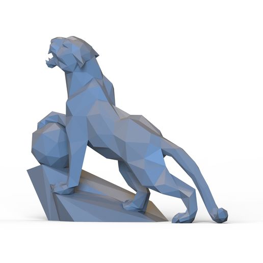untitled.257.jpg Low-Poly Panther 3d Druckmodell