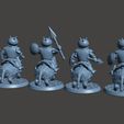 mhalf4.JPG Mounted Halfling Cavalry with Spear and Shield - 28mm