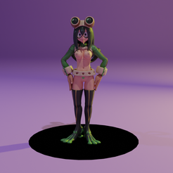 flopy2.png STL file tsuyu Asui MY HERO ACADEMIA・3D printing model to download