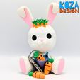 InShot_20240205_181720902.jpg Bunny Brothers, cute baby rabbits and their articulated carrot keychain