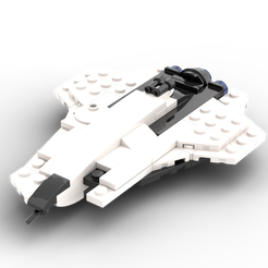 Mini-Mercury.png STL file Star Citizen Crusader Industries Mercury Star Runner (Bricks)・3D printable model to download
