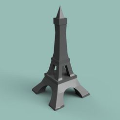 eiffeltowerrender.jpg Бесплатный STL файл Эйфелева башня・3D-печатная модель для скачивания