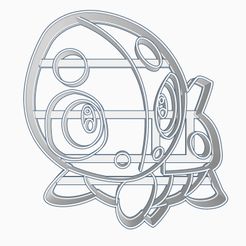 aronsubir1.jpg STL-Datei Aron Cookie Cutter Pokemon Anime Chibi・Modell für 3D-Drucker zum Herunterladen, Negaren