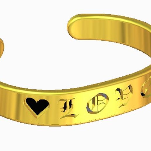 BRACELET LOVE 3D model