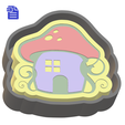 STL00921-2.png Fairy House Silicone Mold Housing Tray