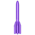 ariane 6 4 booster rocket.STL Ariane 6 Rocket - Detail Printable Scale Model