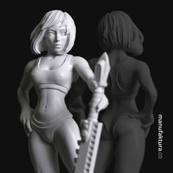 sds05b-01.jpg Sedition Series 05b – Gene-enhanced Female Battle Sister with Chainsaw Sword