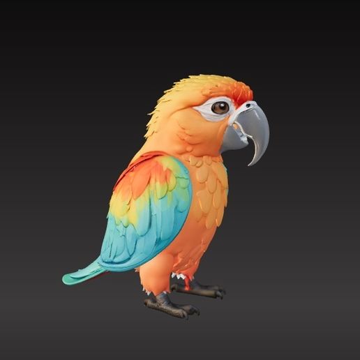 STL file parrot 🦜 ・3D printing template to download・Cults