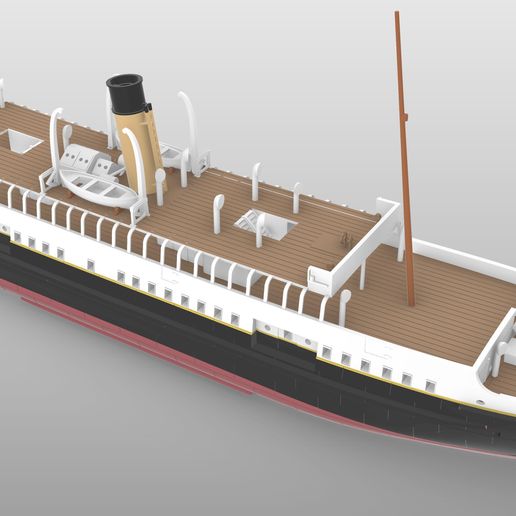 🚢 SS NOMADIC 1:350 printable scale model kit・ STL File for 3D printing ...