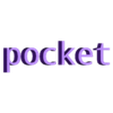 pocket logo.stl GAMEBOY POCKET HOLDER / STAND WITH 5 GAME CARTRIDGES CASES