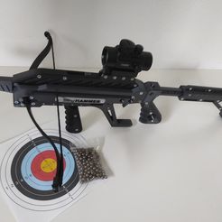 1.jpg Archivo 3D SlingHAMMER - Pistola ballesta de repetición para bolas de acero de 6mm 8mm 10mm o 12mm・Design para impresora 3D para descargar