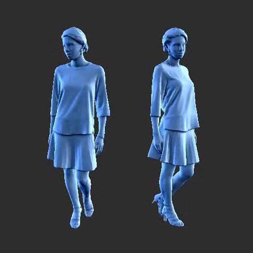 CHARACTER FIGURE GIRL F19 3D model