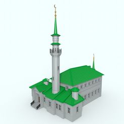 Rendr1.jpg Fichier STL mosquée・Objet imprimable en 3D à télécharger