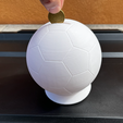 hucha-balon.png Soccer ball money box - Soccer Ball Money Box - Key ring - Handball size - Soccer Ball Money Box
