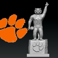 rtyrt.png NCAA - Clemson Tigers football mascot statue - 3d Print