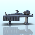 78.png Alien on operating table with baby-alien (11) (+ pre-supported version & rounded base) - SF Warhordes ET extraterrest Confrontation