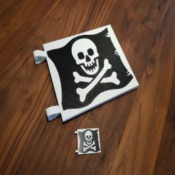 20190829_133717.jpg Fichier STL gratuit Drapeau Pirate LEGO - Jolly Roger (Multi Color)・Modèle pour imprimante 3D à télécharger