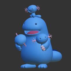 38538D18-8F65-406F-90F2-1A67963B873C.jpeg Archivo STL Quagsire・Modelo imprimible en 3D para descargar