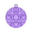 Pentacle-12-art-1.stl Hagan magic pendant pentacle "path keys" activate the deck divination on tarot cards witch  altar part pt-12 3d-print and cnc