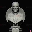 001e.jpg Zombie Captain America Bust - Marvel What If Comics 3D print model