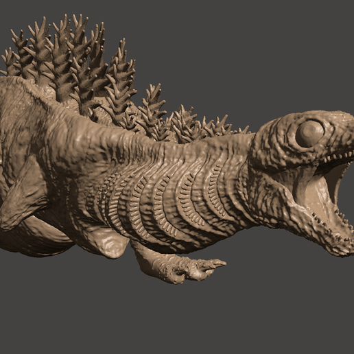 9.png KAMATA KUN SHIN GODZILLA 2nd Form Kaiju - Ultra Detailed STL hi-poly model for 3D printing