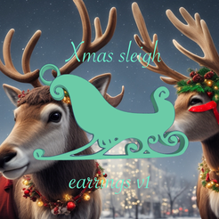 xmas-sleigh-A.png Christmas Sleigh Earrings 🎄