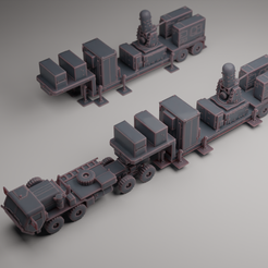 Phalax-on-trailer-1.png Archivo STL C-RAM CENTURION PHALANX sobre semirremolque・Modelo de impresión 3D para descargar