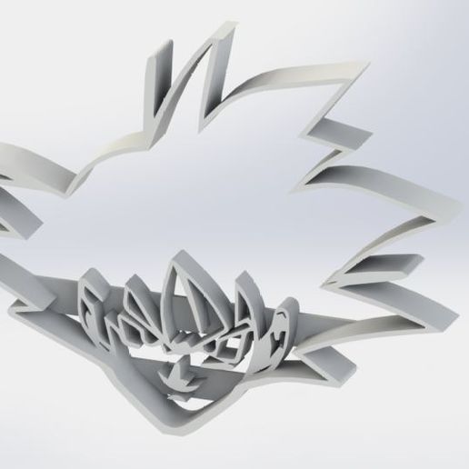Goku cookie cutter - Goku cookie cutter Dragon Ball Z - 3D model önizlemesi