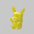 pika-2.png Archivo STL Pikachu lindo Pokemon de bajo poligonaje・Idea de impresión 3D para descargar