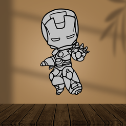 Iron-Man.png Descargar archivo STL Iron Man COLGANTE DECORATIVO AYUDAME CON 1 ME GUSTA • Modelo para imprimir en 3D, diegox484