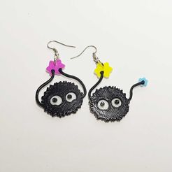 pendientessusuwataris.jpg STL file Susuwataris Earrings・3D printable model to download