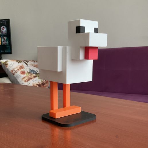 🐔 Minecraft Chicken Model - Multi-Color・Free 3MF File for 3D printing・Cults