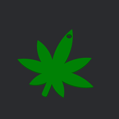 model-2.png cannabis leaf weed 420 marijuana zaza keychain