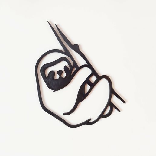 🦥 SLOTHI - THE SLOTH BEAR WALL SCULPTURE・ STL File for ・Cults