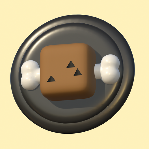 Monster Hunter Welldone Steak Keychain 3D model