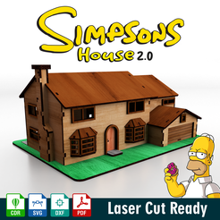 Simpsons_house_Cults.png Archivo 3D La casa de los Simpsons 2.0・Modelo de impresión 3D para descargar