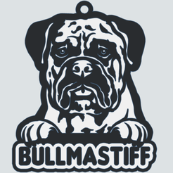 mastiff-tinker.png Fichier STL gratuit Porte-clés Bullmastiff・Objet imprimable en 3D à télécharger