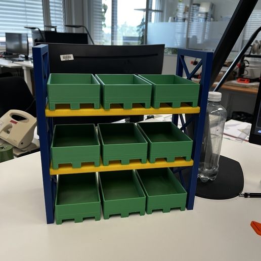 1:10 Scale Pallet Shelving – Sturdy Miniature Warehouse Organizer