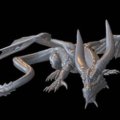 drake-1-b.jpg Datei STL SCHLEICHENDER FEUERDRACHE STL DATEI・Design für 3D-Drucker zum herunterladen
