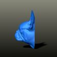 Phoebe03.jpg French Bulldog STL Bust & Magnet – High Detail Dog Sculpture for 3D Printing (Fridge Magnet Model)