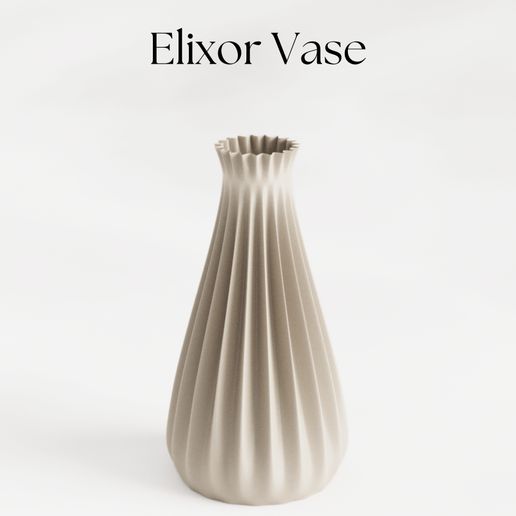 Minimalist 3D Printed Vase – Easy Home Decor Model | No Supports Needed | Fast Printing Spiral Mode - 3D model önizlemesi