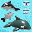whale01.png WHALE POOL INFLATABLE TOY FLOAT MINIATURE NENDOROID FIGMA